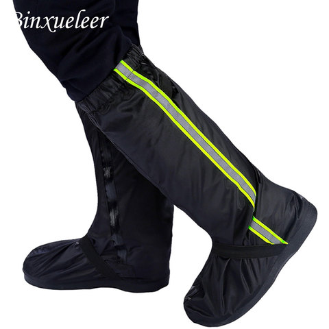 Zapatos de lluvia fluorescentes Unisex, cubierta de botas, cubierta de lluvia reutilizable para zapatos, impermeables, zapatos de lluvia para motocicleta, cubierta, botas antideslizantes ► Foto 1/6