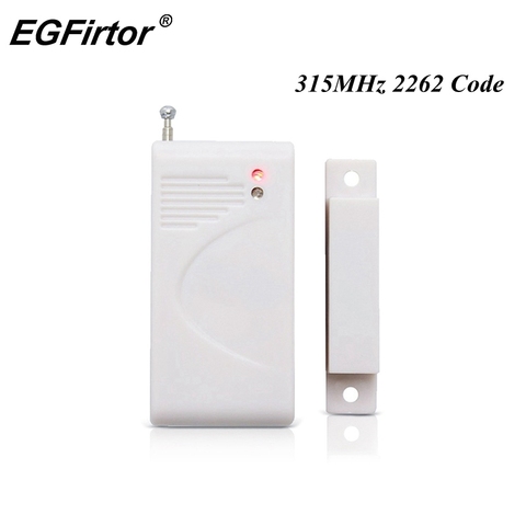 315MHz inalámbrico de ventana y puerta de Sensor de contacto magnético de la puerta de madera Detector de alarma 2262 código inalámbrico GSM Panel de alarma para casa ► Foto 1/1