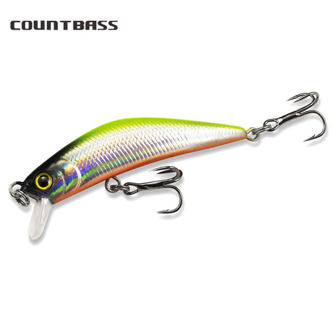 1 unidad Unid de señuelo duro Countbass Minnow 57mm, cebo de pesca de trucha, lubina de agua dulce Wobblers ► Foto 1/6