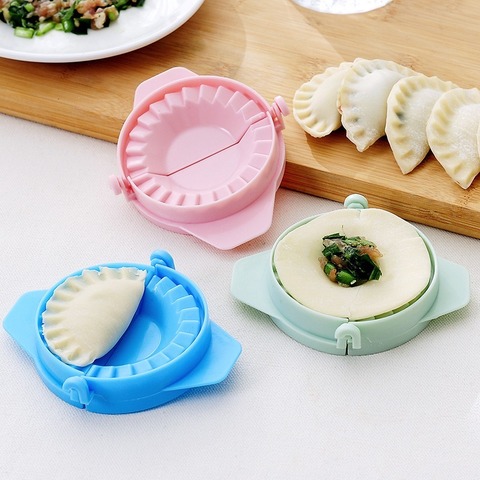 Moldes para dumplings de plástico, fabricante de comida china Jiaozi, prensa de masa empanada Dumpling Ravioli, molde de mano, cocina, herramientas creativas DIY ► Foto 1/6