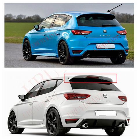 UBUYUWANT de alta calidad ABS Spoiler trasero V olkswagen Seat LEON 5F MK3 Spoiler 2012-2022 con imprimación de Color alerón trasero de decoración de coche ► Foto 1/6