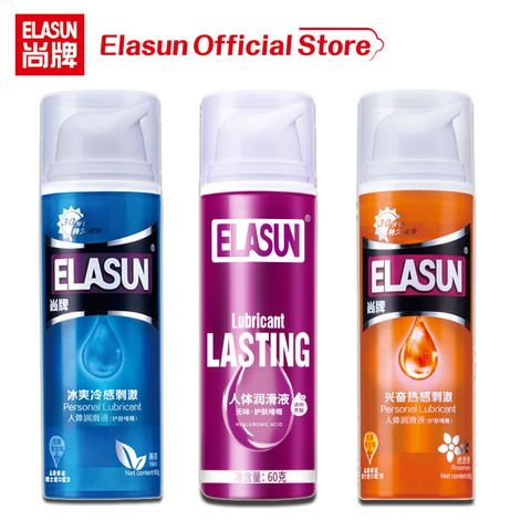 ELASUN-lubricante sexual a base de agua con ácido hialurónico para sexo, lubricante íntimo, Aceite hidratante de larga duración para el cuerpo, 60g ► Foto 1/6