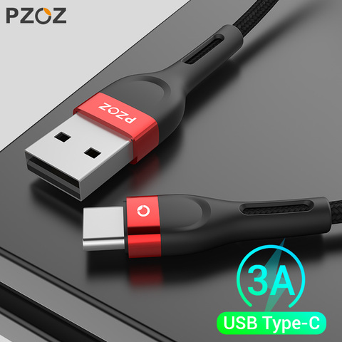 PZOZ-Cable USB tipo C para móvil, cable de datos de carga rápida para Xiaomi Redmi note 9s 7 8 9 Pro max ► Foto 1/6