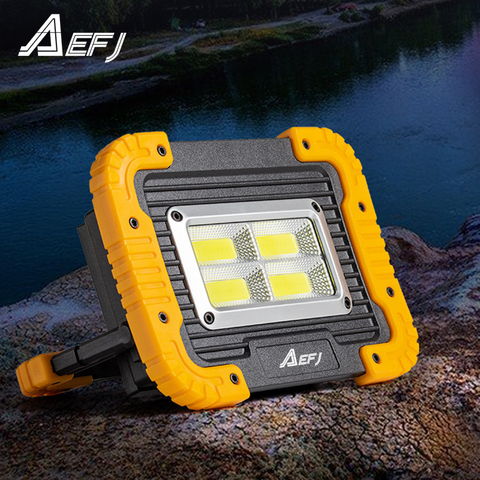 Linterna en forma de antorcha portátil, 50w, recargable por USB, luz LED de trabajo COB, lámpara Solar para colgar para acampar al aire libre ► Foto 1/6