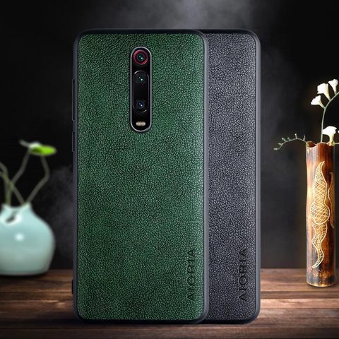 Funda para Xiaomi Mi 9T Pro, carcasa con diseño Retro de cuero PU para negocios, material TPU + PU 2 en 1 ► Foto 1/6