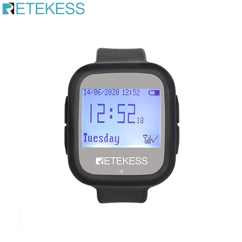 Retekess-reloj receptor TD106 para sistema de llamadas inalámbrico, llamada de camarero, equipo de restaurante, cafetería, oficina, Servicio de Atención al Cliente ► Foto 1/6