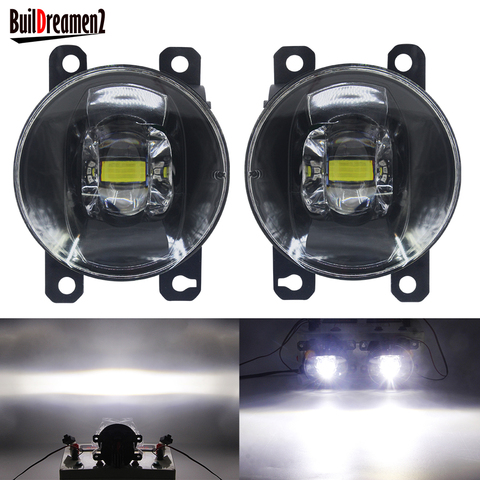 2 piezas de luz de niebla LED 30W 8000LM coche parachoques delantero niebla lámpara 12V para Honda CRV CR-V piloto acuerdo ciudad Crosstour ajuste información CR-Z ► Foto 1/6