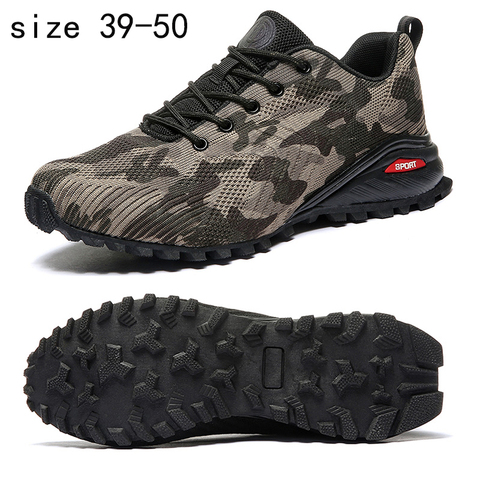 Zapatos de senderismo zapatos de los hombres de la montaña de Zapatos de deporte de los hombres zapatos al aire libre correr Trekking zapatillas de deporte Hombre Zapatos para adultos de gran tamaño 39-50 ► Foto 1/6