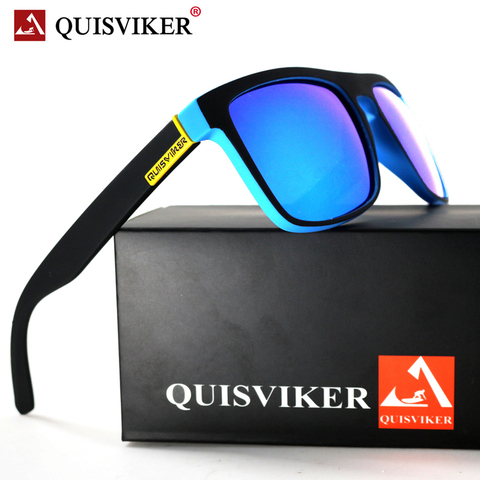 QUISVIKER-gafas de sol cuadradas polarizadas para hombre y mujer, anteojos de sol masculinos, de diseño de marca ► Foto 1/6