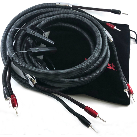 Audiophile WEL-Cable de altavoz de 72V, Conector de Audio HiFi Chapado en plata con Plátano a Sapde Bi ► Foto 1/6