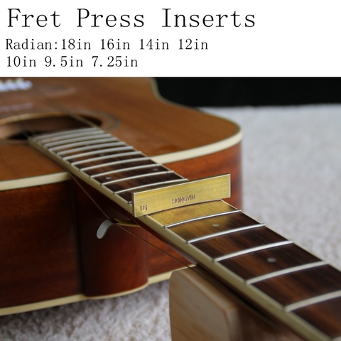 Inserción Caul de prensa de diapasón, radio de guitarra con prensa de Fret, Caul y llave ► Foto 1/5