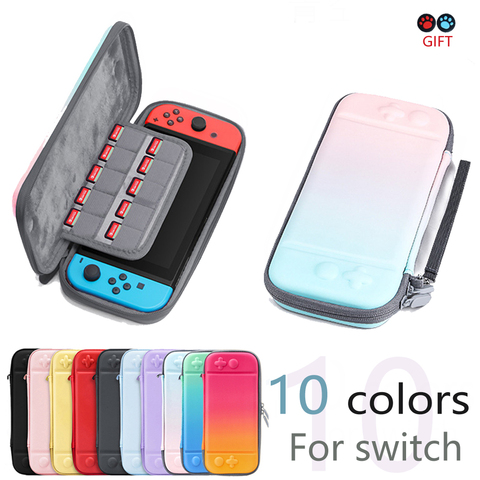 Bolsa de almacenamiento protectora para Nintendo Switch, carcasa de consola, accesorios de juego, 10 colores, nueva, 2022 ► Foto 1/6