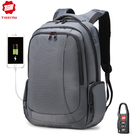 Tigernu de Nylon impermeable Anti-robo de 15 pulgadas portátil mochilas de mujer Mochila mujeres Notebook bolsa Mochila escolar bolsa bolsas de viaje ► Foto 1/6