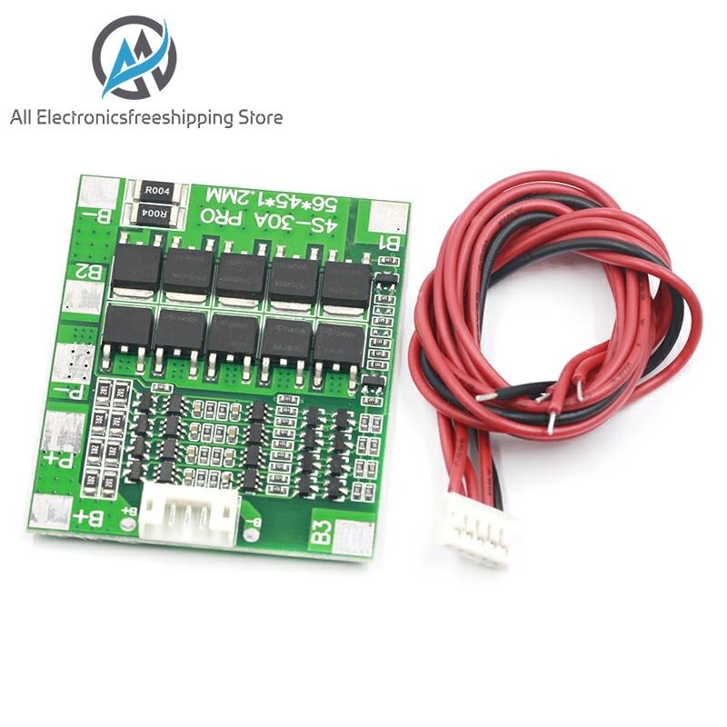 Batería de iones de litio de 30A y 14,8 V, tablero de protección de circuitos integrados de equilibrio de PCB, novedad, 4S, 18650 ► Foto 1/6