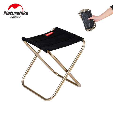 Naturehike-taburete plegable portátil de aluminio Oxford para exteriores, tienda de fábrica, sillas para acampar y pescar, equipo de Camping de 243g ► Foto 1/6