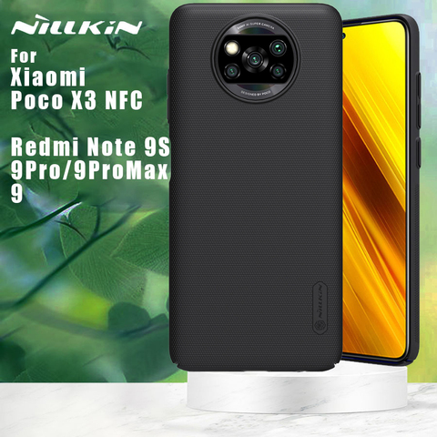 Nillkin-funda trasera para Xiaomi Poco X3 NFC M3 F2 Pro Redmi Note 9T 9S 9 Pro Max, versión Global, escudo esmerilado ► Foto 1/6