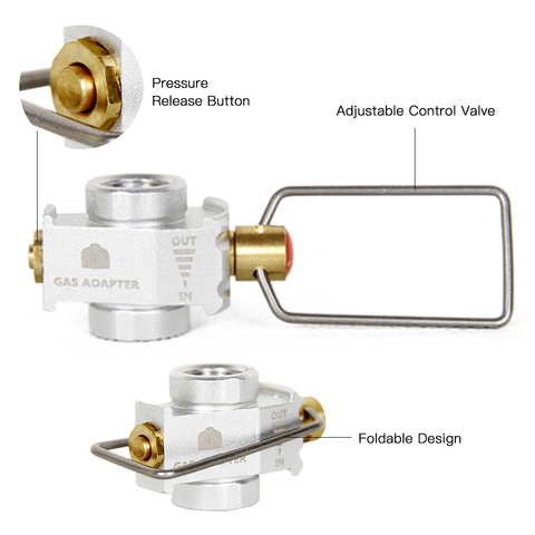 Ahorrador de Gas Plus, convertidor de Gas, recarga de depósito plano adaptador de conversión, adaptador para válvula de Gas de Camping ► Foto 1/6