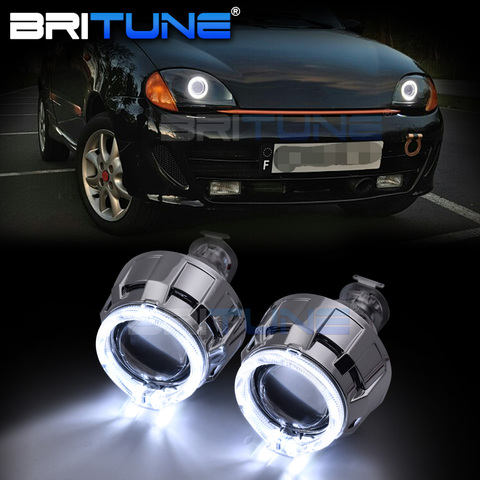 Britune-Mini proyector de bi-xenón, 2,0 pulgadas, Ojos de Ángel, lente de faro H4 H7, bombillas LED H1 HID, accesorios de coche, retroadaptación ► Foto 1/6