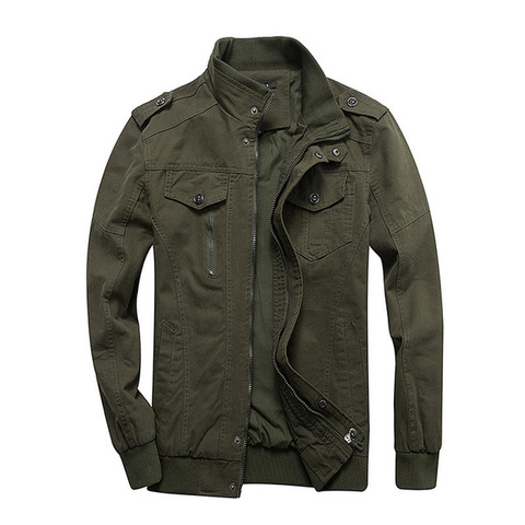 Nuevo para hombre chaquetas militares MA-1 Estilo ejército chaquetas hombre ropa de marca para hombre chaqueta de Jeans de talla grande M-6XL de algodón de Streetwear ► Foto 1/6