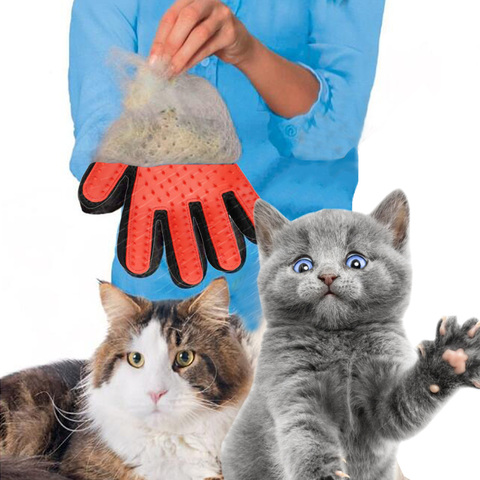 Guantes de lana para el cuidado de los gatos, cepillo de limpieza para mascotas, cómoda, para el cuidado del cabello ► Foto 1/6