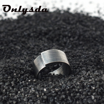 Anillo vikingo personalizado de acero inoxidable para hombre, sortijas Vintage para boda, accesorios góticos, regalo para novio, OSR732 ► Foto 1/5