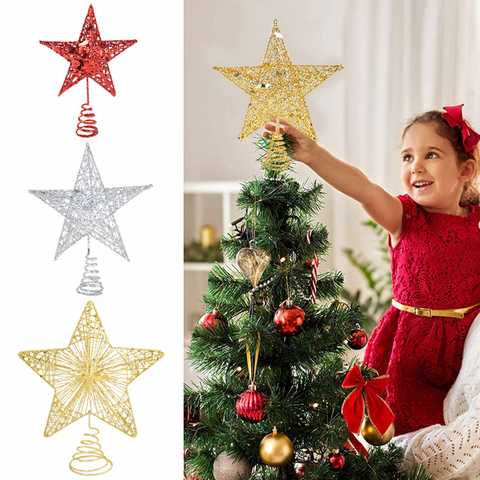 Decoración árbol de Navidad adorno árbol de Navidad rojo plata dorado para la decoración del árbol de Navidad Año Nuevo ► Foto 1/6