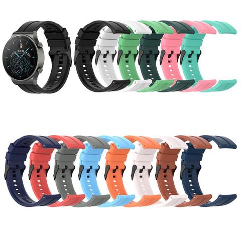 Correa de silicona para reloj inteligente, banda de silicona para Huawei Watch GT 2 GT 46mm /GT 2e/HONOR Magic Band, pulsera deportiva de 22MM ► Foto 1/6