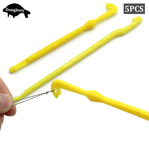 5 uds herramienta de pesca de carpa línea de pesca nudo Loop Tyer gancho Extractor de nudos Picker gancho de pesca Disgorger accesorios de pesca ► Foto 1/6