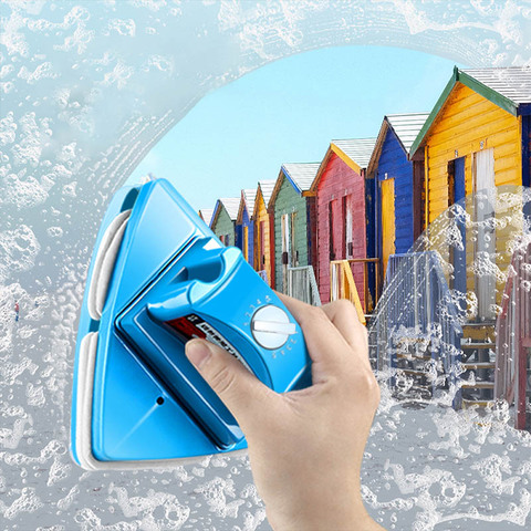 Limpiador de ventanas magnético cepillo limpiador de vidrio cepillo magnético ajustable para lavar 4-29mm herramienta de limpieza de ventanas de vidrio ► Foto 1/6