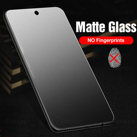 Cristal protector mate esmerilado para xiaomi redmi note 9s, 6, 7, 8, 9 pro, max, 8t, 9a, 8a, 7a, note 8t, note 9pro, película protectora de pantalla, 1/2 Uds. ► Foto 1/6