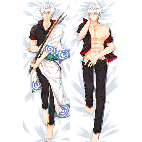 Dakimakura-funda de almohada de Anime japonés Gintoki para niño con estilo, funda larga de cojín, envío directo ► Foto 1/6