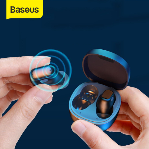 Baseus-Auriculares WM01 con Bluetooth 5.0 para juegos, cascos con TWS, estéreo, inalámbricos, control táctil, cancelación de ruido ► Foto 1/6