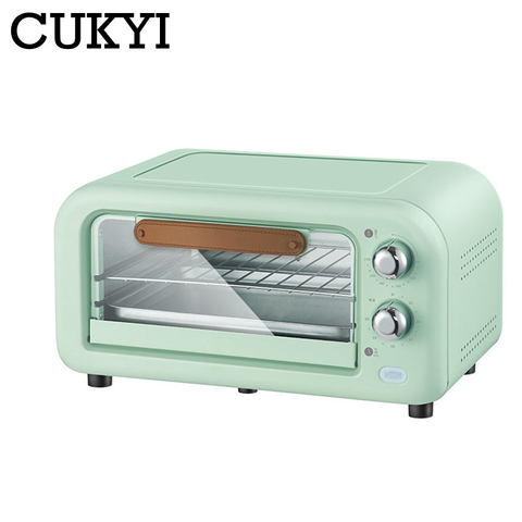 CUKYI-Mini horno para hornear, horno eléctrico multifuncional para el hogar, color rojo y negro, 12L ► Foto 1/3