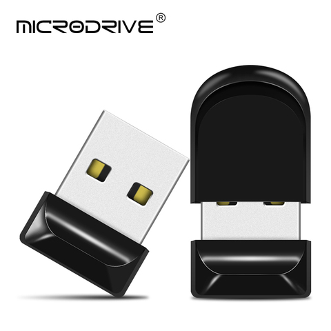 Unidad Flash USB Mini para coche, pen Drive negro, 100%, 8GB, 16GB, 32GB, 64GB ► Foto 1/6