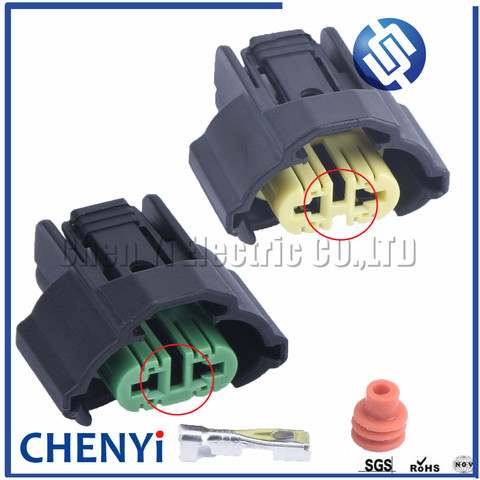 1 set 2pin (2,8) Auto impermeable conector hembra niebla lámparas conector H11 H9 M6 Plug 6189-0935 dos formas para Toyota Mazda ► Foto 1/6