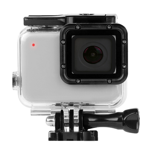 Hero7-carcasa impermeable para Gopro Hero 7, 45m, carcasa de protección subacuática plateada y blanca, accesorios para Go pro ► Foto 1/6