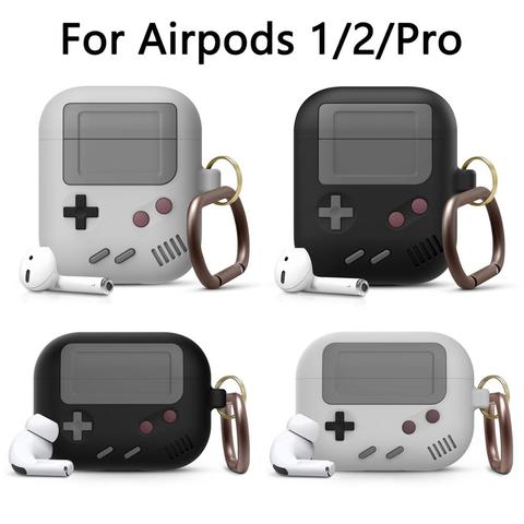 Funda de silicona para auriculares Airpods 2, funda protectora para Apple airpods Pro 3, inalámbrica, Bluetooth, 3D, a prueba de golpes ► Foto 1/6