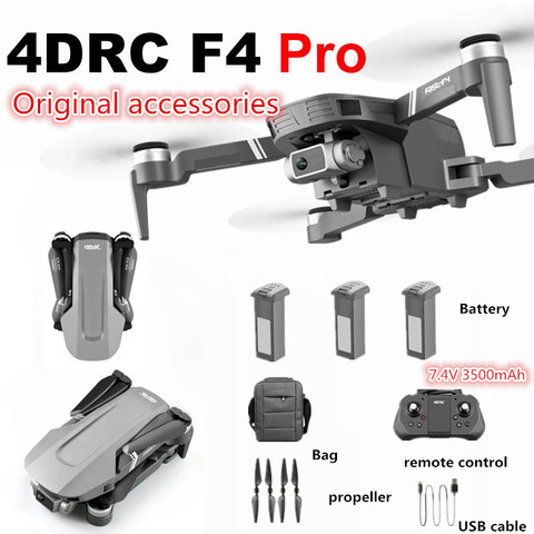 Batería de Dron F4 accesorios originales cable de carga USB hélice hoja de arce para F4 Pro GPS piezas de repuesto de drones vuelo 25 Minut ► Foto 1/6