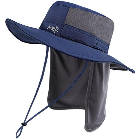Bassdash-Sombrero de pescador con protección UV UPF 50 +, gorra de pesca táctica de ala ancha resistente al agua, tamaño ajustable ► Foto 1/6