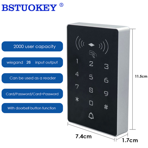 Sistema de Control de Acceso RFID de 125Khz, máquina de intercomunicación, cerradura electrónica, abridor de puerta de garaje inteligente, Control de cerradura eléctrica ► Foto 1/1