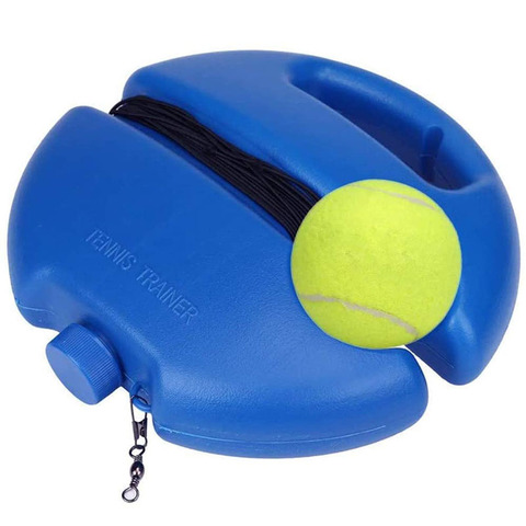 Pelota de rebote para entrenamiento de tenis, accesorio con cuerda de baseball, amortiguador para tenis, herramienta de entrenamiento, equipo de ejercicio ► Foto 1/6