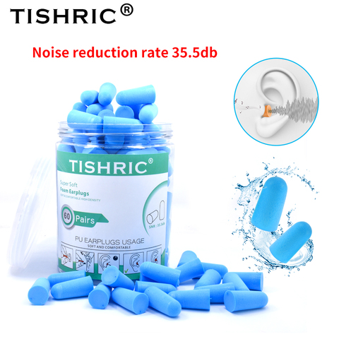 TISHRIC-tapones para los oídos para dormir, reducción de ruido, antiruido, para auriculares para natación y dormir, 35dB ► Foto 1/6