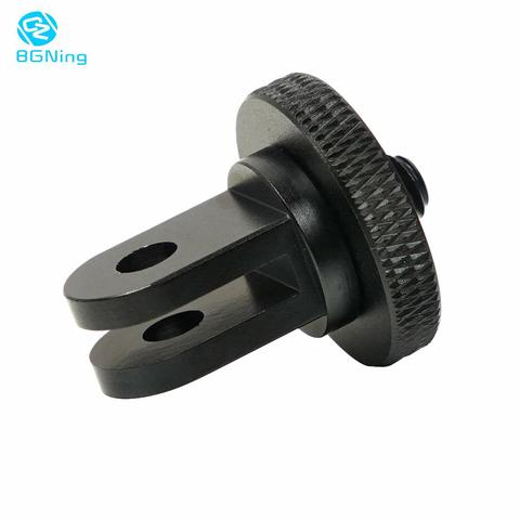 Mini montura de trípode para GoPro Hero 9 8 7 6 5 4, aleación de aluminio, 1/4 pulgadas, negro, Sjcam M10, Xiaomi Yi 4K, Go Pro Eken, accesorio ► Foto 1/6