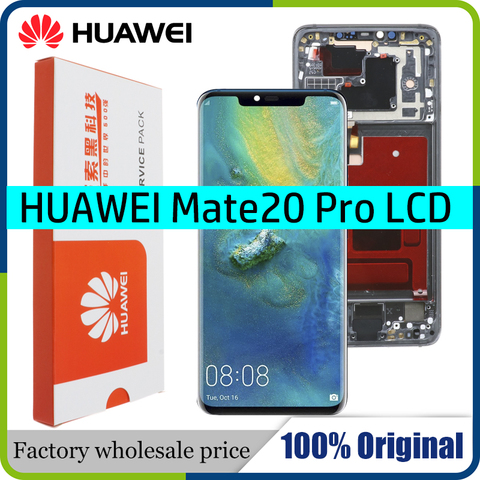 Original para Huawei Mate 20 Pro pantalla LCD con marco digitalizador de pantalla táctil reparación para Huawei Mate20 Pro LCD pantalla ► Foto 1/6