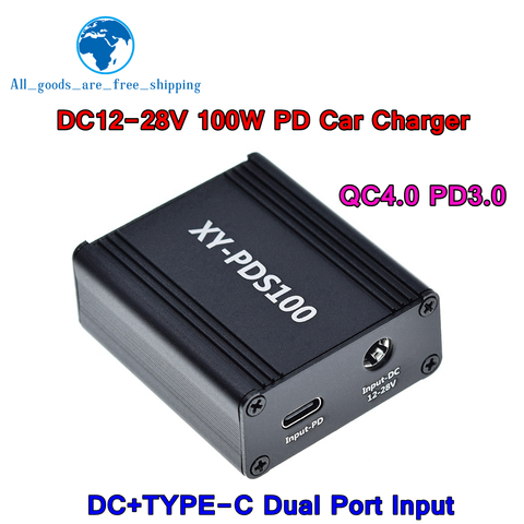 Doble Módulo de carga de USB 20V 5A 100W convertidor de voltaje tipo-C QC2/QC3/FCP/SCP/EPA/LVDC/PE1.1/PE2.1 PD/protocolo de carga ► Foto 1/6