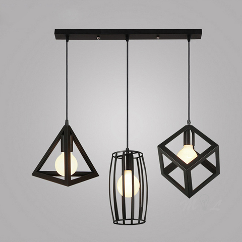 Lámpara de hierro Simple para colgante para el salón, luz de comedor, lámpara colgante para habitación, decoración del hogar, luminarias en suspensión, accesorios de cocina ► Foto 1/6