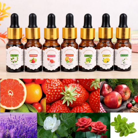 Aceite Esencial soluble en agua para humidificador, aceite esencial para aliviar el estrés, lámpara de fragancia, ambientador de aromaterapia, 10ml, TSLM1 ► Foto 1/6
