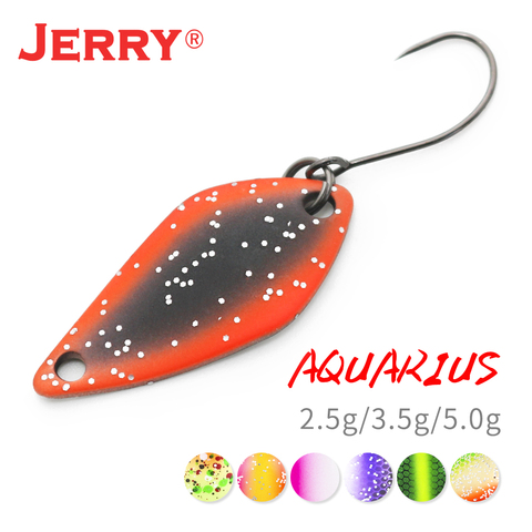 Jerry Aquarius, 2,5g, 3,5g, 5g, pequeñas cucharas de pesca, trucha, cuchara, señuelos, cucharilla de pesca, cebo de dos lados ► Foto 1/6