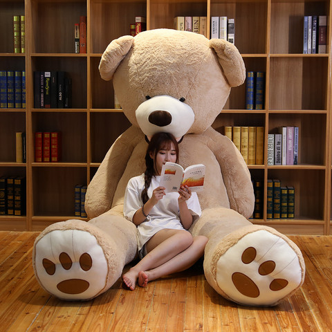 1pc 100cm gigante oso de peluche de juguete de peluche Animal relleno de alta calidad juguetes para niños regalo de cumpleaños del Día de San Valentín regalos para mujeres ► Foto 1/6