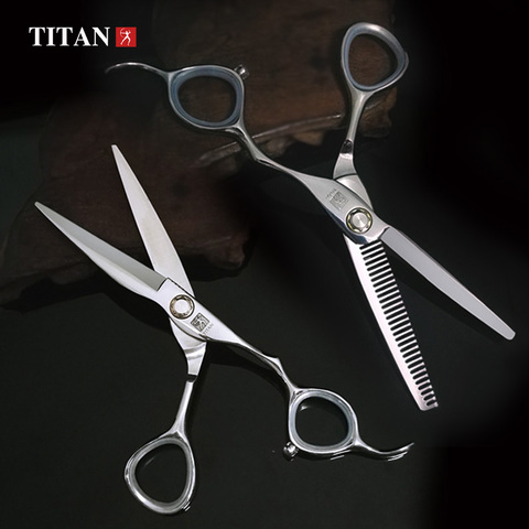 Titan-Tijeras profesionales para peluquería, kit de herramientas para salón de barbería, nuevo ► Foto 1/6